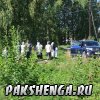 д. Пакшеньга 31 августа приезд Владыки Василия для освящения фундамента строящегося храма в честь св. блаж. Матроны Московской.